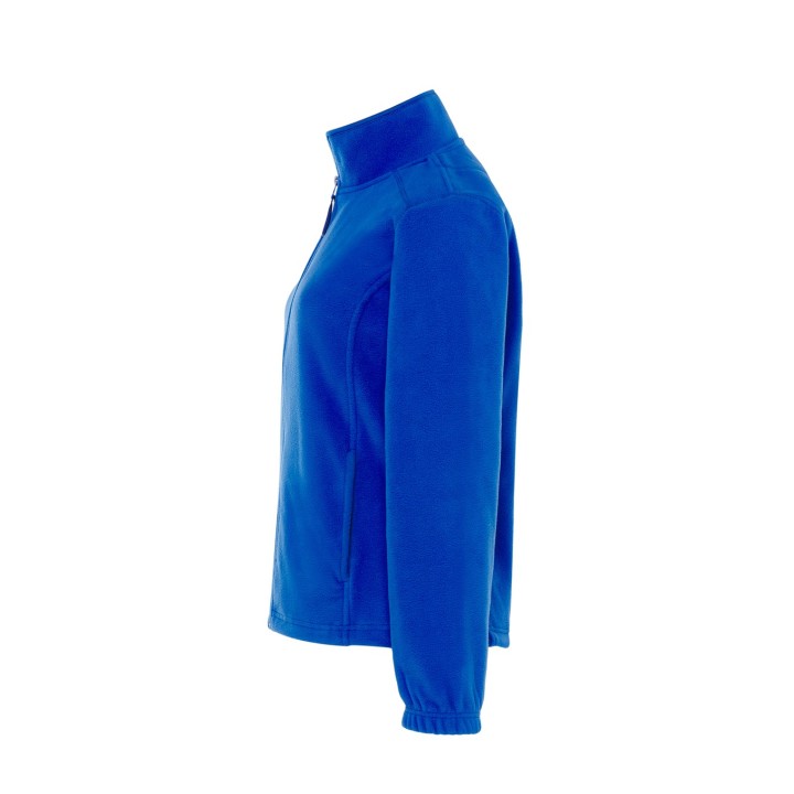 Damska bluza polarowa z zamkiem i kieszeniami Royal Blue