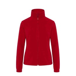 Damska bluza polarowa Red 300 g/m² z pełnym zamkiem