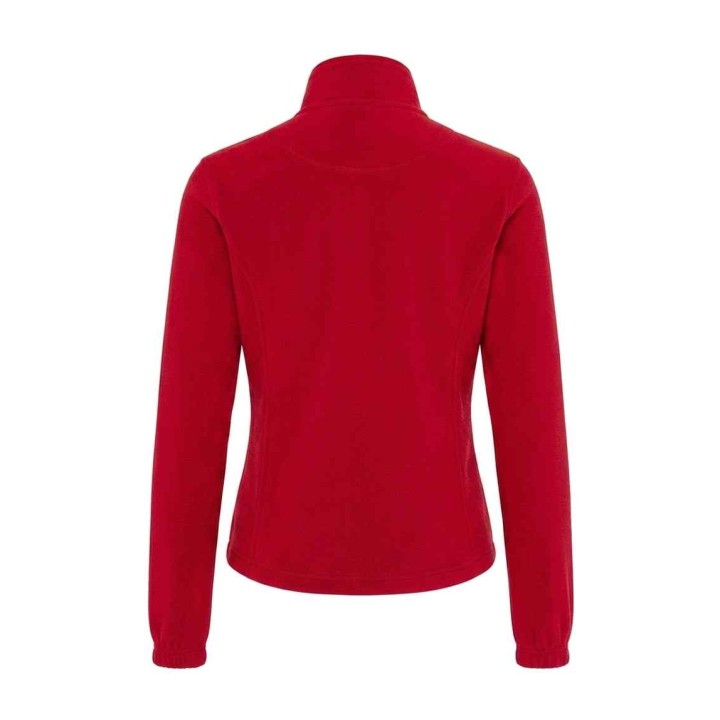 Damska bluza polarowa Red 300 g/m² z pełnym zamkiem