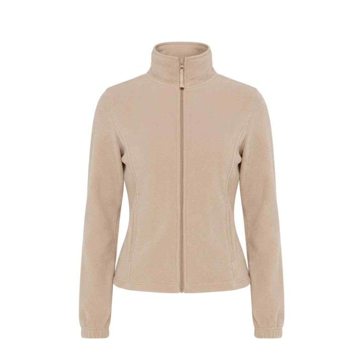 Damska bluza polarowa z pełnym zamkiem Sand, 300 g/m²
