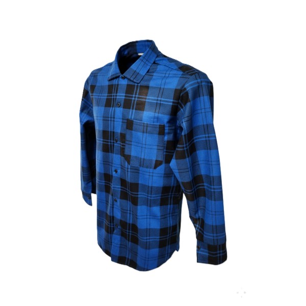 Niebieska koszula flanelowa. BRAGIO