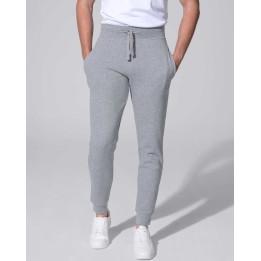 Spodnie męskie Jogger szare z dzianiny french terry 240 g/m²