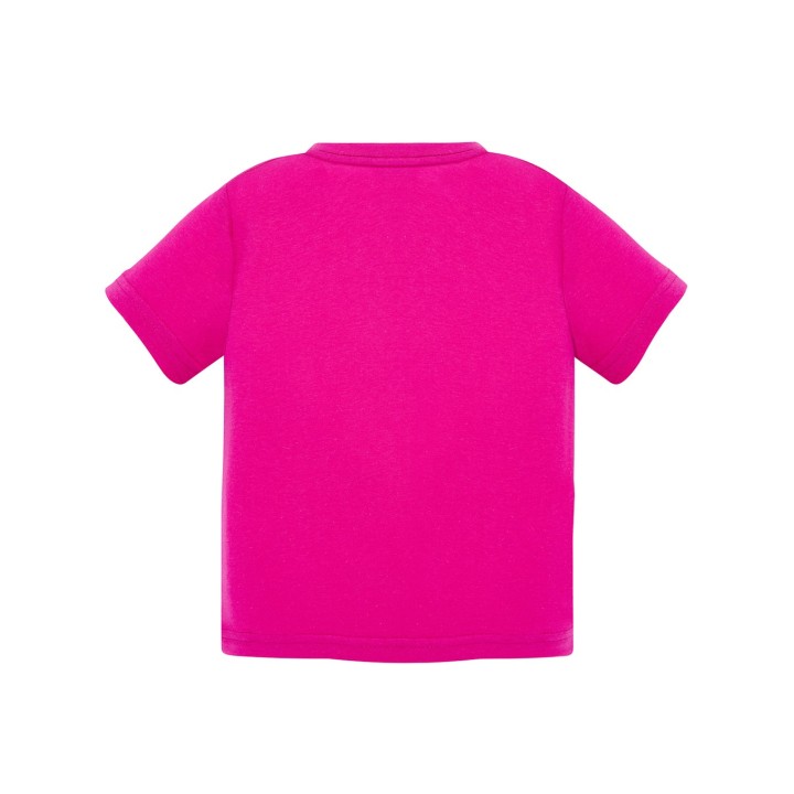 Koszulka dziecięca z krótkim rękawem Fucsia 100% bawełna preshrunk