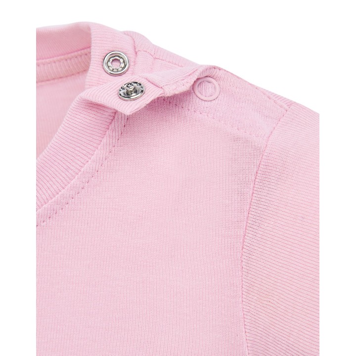 Body niemowlęce z krótkim rękawem Pink 100% bawełna 170 g/m²