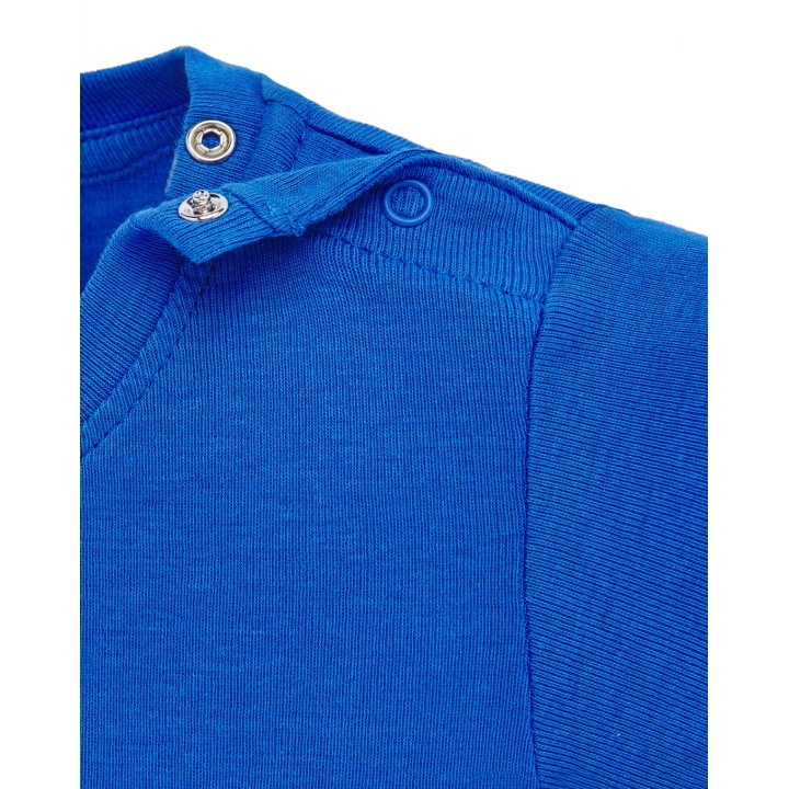 Body niemowlęce z krótkim rękawem 100% bawełna Royal Blue