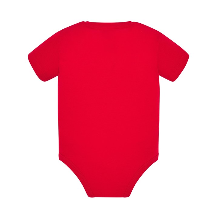 Body niemowlęce z krótkim rękawem Red 100% bawełna 3-12 miesięcy