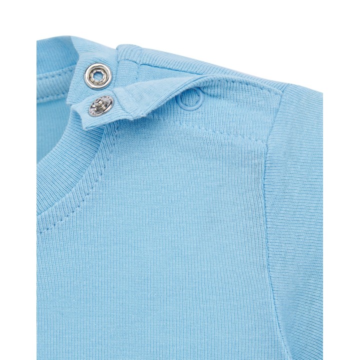 Body niemowlęce z krótkim rękawem Sky Blue 100% bawełna