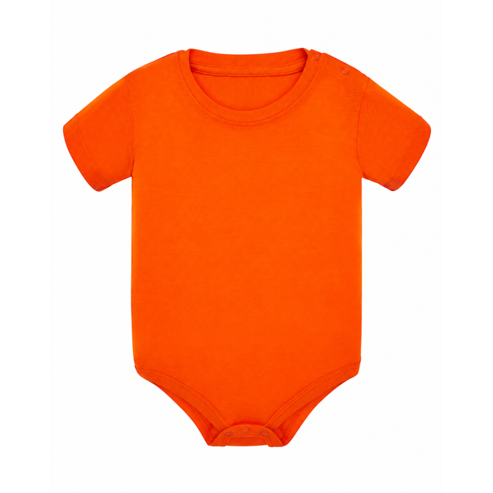 Body niemowlęce z krótkim rękawem Orange 100% bawełna 3-12 mies.