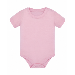 Body niemowlęce z krótkim rękawem Pink 100% bawełna 170 g/m²