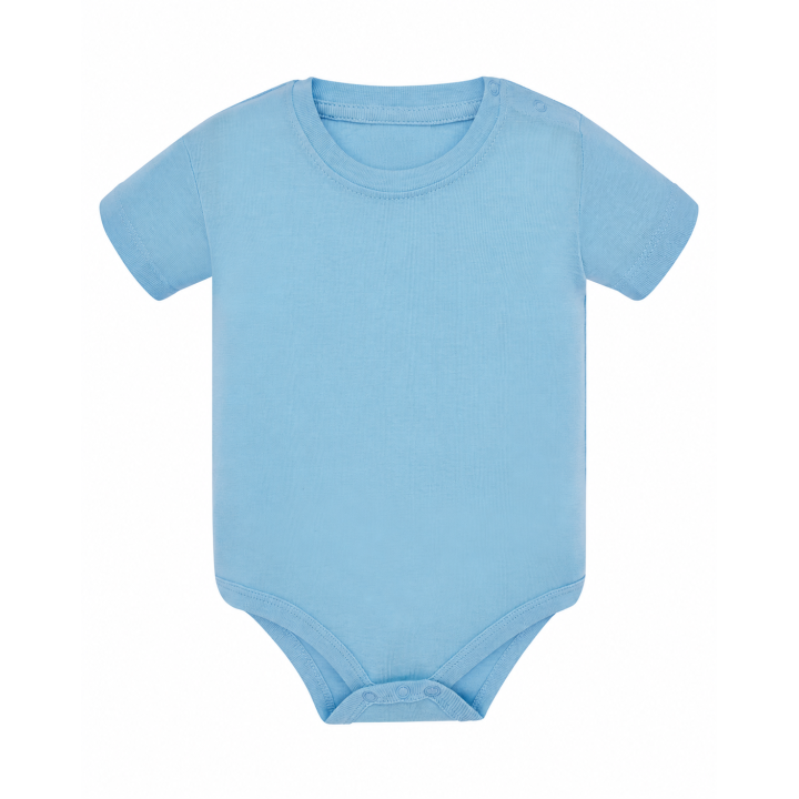 Body niemowlęce z krótkim rękawem Sky Blue 100% bawełna