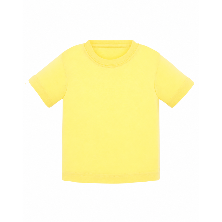 Koszulka dziecięca z krótkim rękawem Light Yellow 100% bawełna