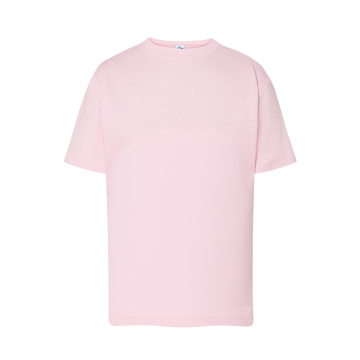 Koszulka dziecięca 150 Pink bawełniana, z krótkim rękawem