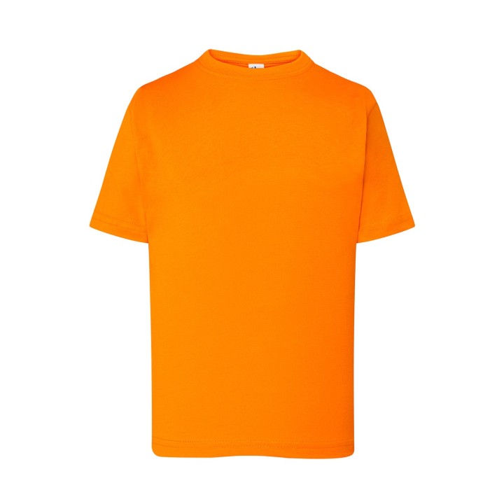 Koszulka dziecięca 150 Orange z krótkim rękawem bawełniana
