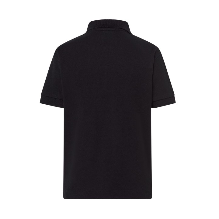 Koszulka polo dziecięca z krótkim rękawem czarna 210 g/m²