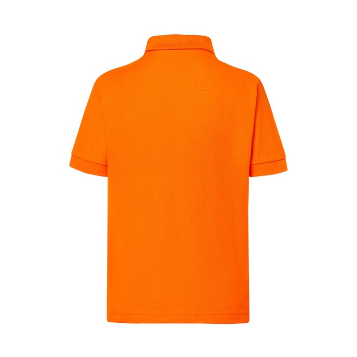Koszulka Polo dziecięca krótki rękaw pomarańczowa 210 g/m²