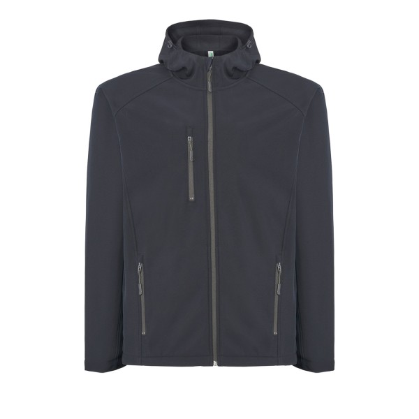 KURTKA Z KAPTUREM  NAVY SOFTSHELL HOOD NY