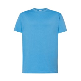 T-SHIRT 150 męski krótki rękaw lazurowy 100% bawełna