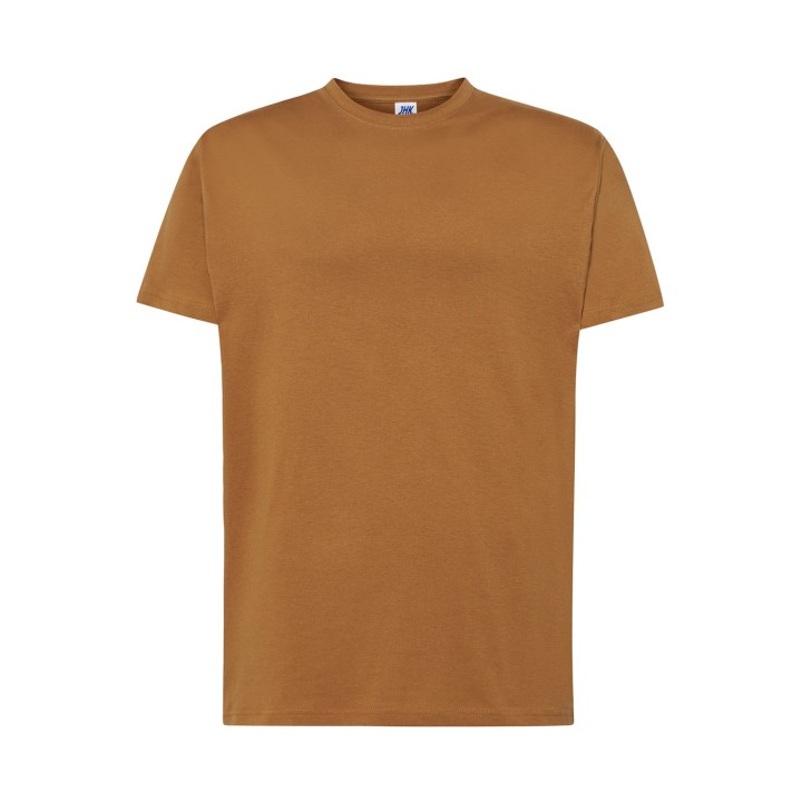 T-SHIRT 150 brązowy – męski t-shirt z krótkim rękawem