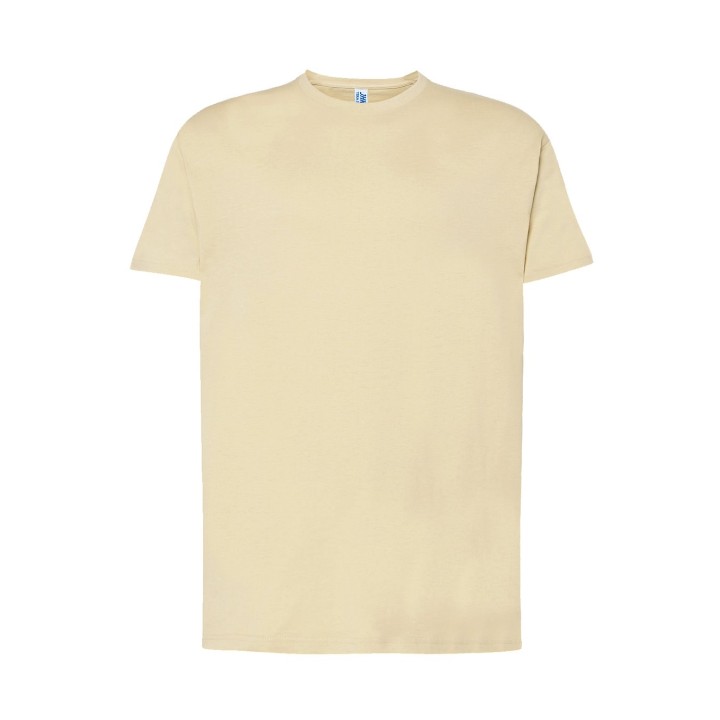 T-SHIRT 150 kremowa – męski t-shirt z krótkim rękawem
