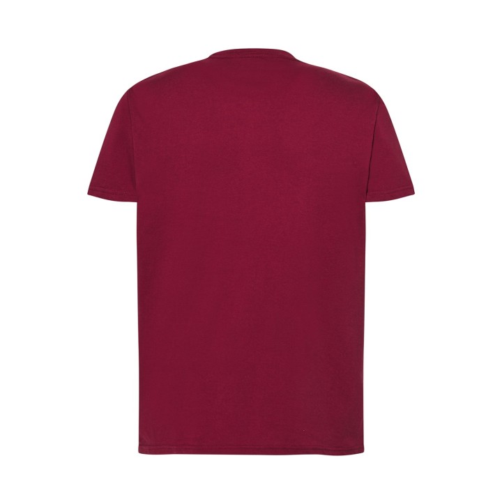 T-SHIRT 150 bordowy – męski t-shirt z krótkim rękawem