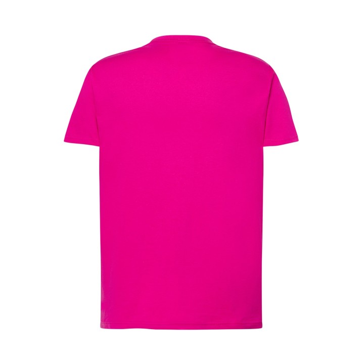 T-SHIRT 150 fuksjowa z krótkim rękawem, 100% bawełna, gramatura 155