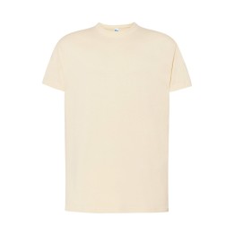 T-SHIRT 150 Ivory męski z bawełny, krótki rękaw, bez bocznych szwów