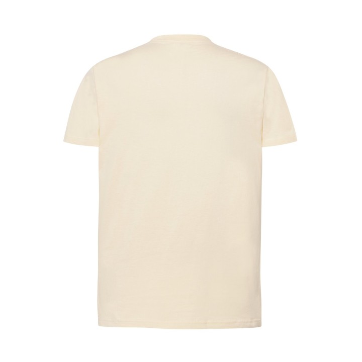 T-SHIRT 150 Ivory męski z bawełny, krótki rękaw, bez bocznych szwów