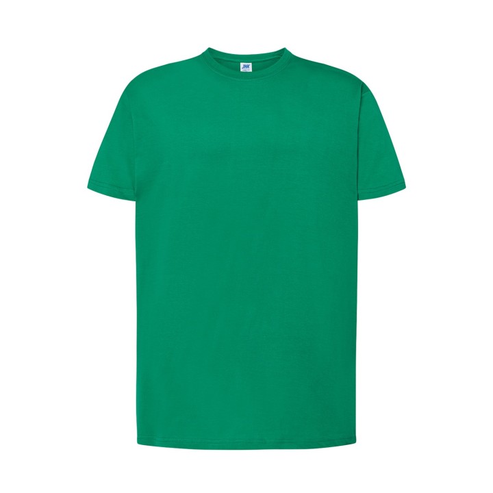 T-SHIRT 150 męski z krótkim rękawem intensywna zieleń