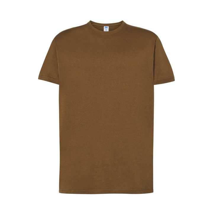 T-SHIRT 150 khaki 100% bawełna, krótki rękaw, wzmocniony dekolt