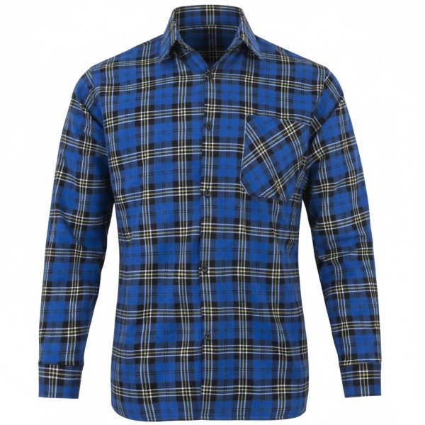 Koszula flanelowa niebieska Grot