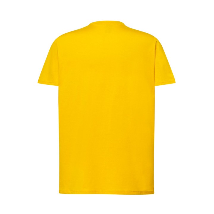 T-SHIRT 150 musztardowy - męski t-shirt z krótkim rękawem