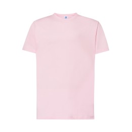 T-SHIRT 150 różowa męska z krótkim rękawem 100% bawełna