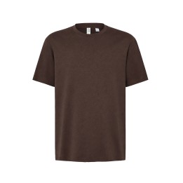T-SHiRT 200 g/m² oversize – czekoladowa koszulka bawełniana