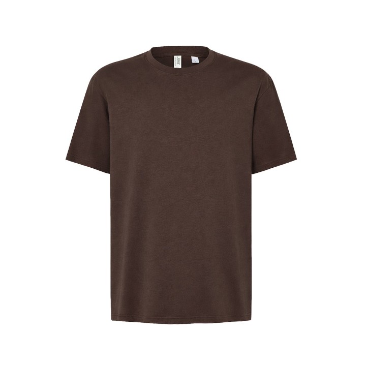 T-SHiRT 200 g/m² oversize – czekoladowa koszulka bawełniana