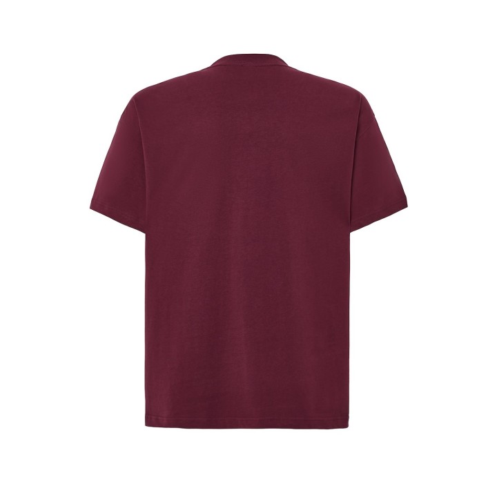 T-SHIRT 240 g/m² oversize – bordowa – wysokiej jakości bawełna