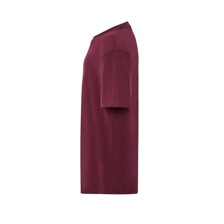 T-SHIRT 240 g/m² oversize – bordowa – wysokiej jakości bawełna