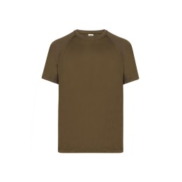 Koszulka treningowa SPORT MAN khaki z krótkim rękawem raglanowym