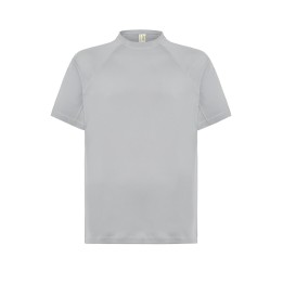Koszulka treningowa męska SPORT MAN srebrna 100% poliester z