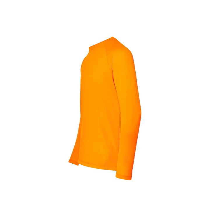 Koszulka sportowa długi rękaw raglanowy Pomarańczowa Fluor 130 g/m²