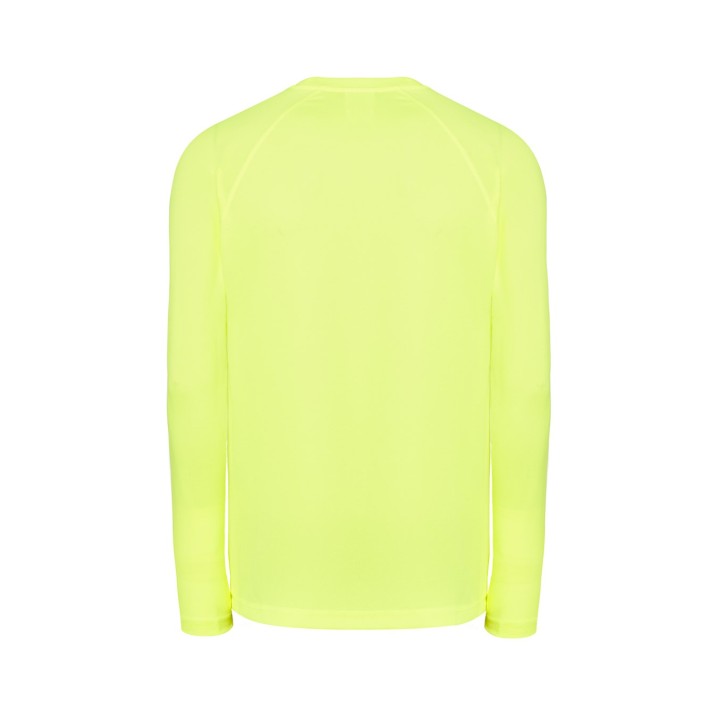 Koszulka sportowa długi rękaw raglanowy Gold Fluor 100% poliester z