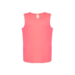 Koszulka sportowa męska bez rękawów Fucsia Fluor 130 g/m²