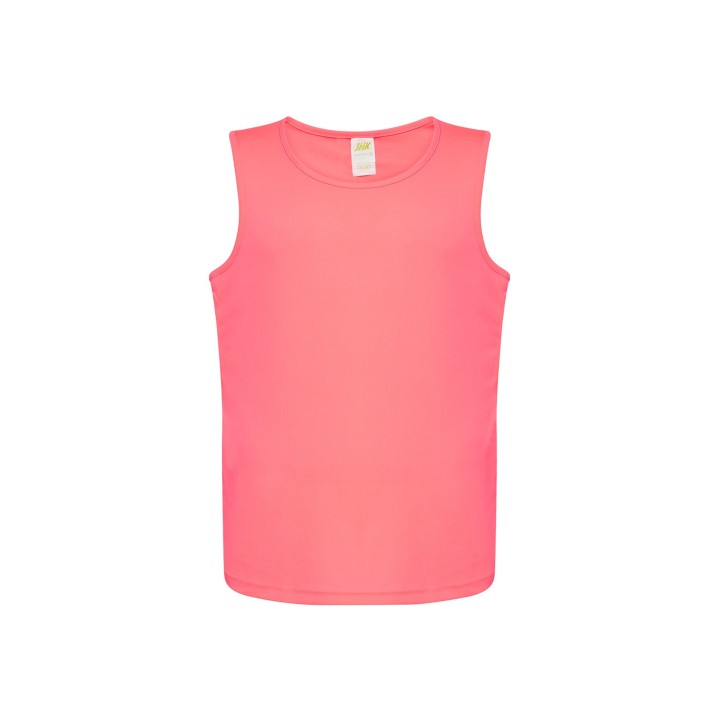 Koszulka sportowa męska bez rękawów Fucsia Fluor 130 g/m²