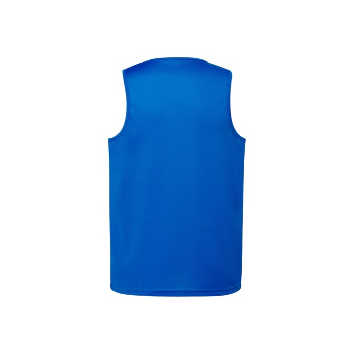 Koszulka sportowa męska na ramiączka niebieska, 130 g/m2