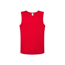 Koszulka sportowa męska na ramiączka czerwona 130 g/m²