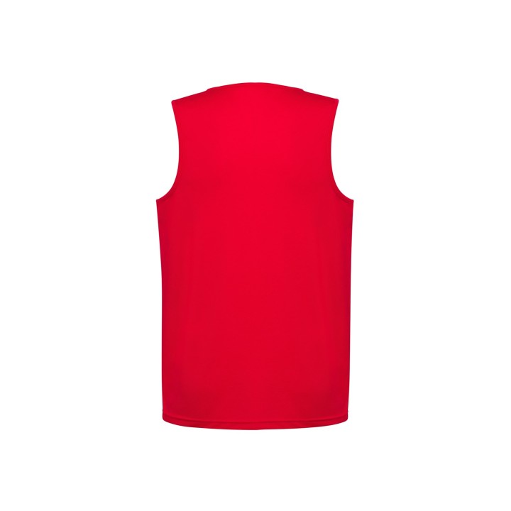 Koszulka sportowa męska na ramiączka czerwona 130 g/m²