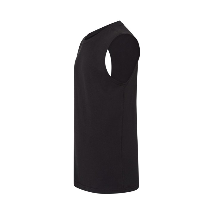 Koszulka męska Top bez rękawów czarna 150–155 g/m²