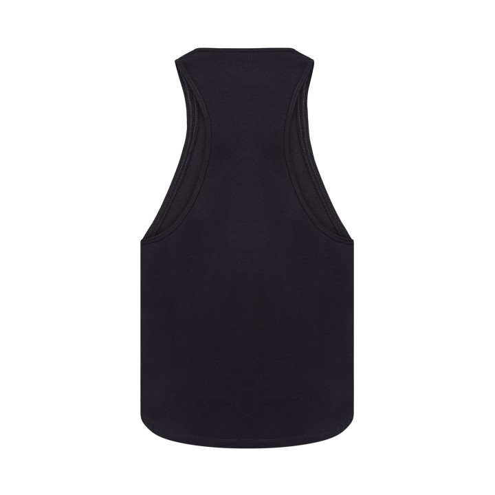 Koszulka boxerka unisex czarna z plecami typu bokserka