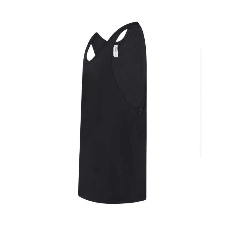 Koszulka boxerka unisex czarna z plecami typu bokserka