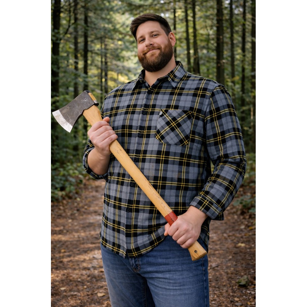 Koszula flanelowa szara Kamel 170 gr/m2