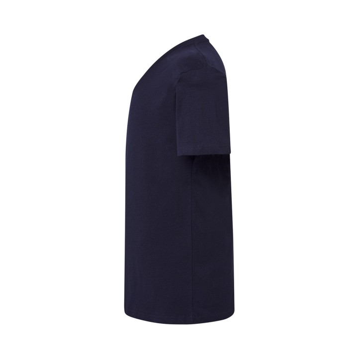 Koszulka męska V-neck 160 g/m² granatowa z bawełny czesanej